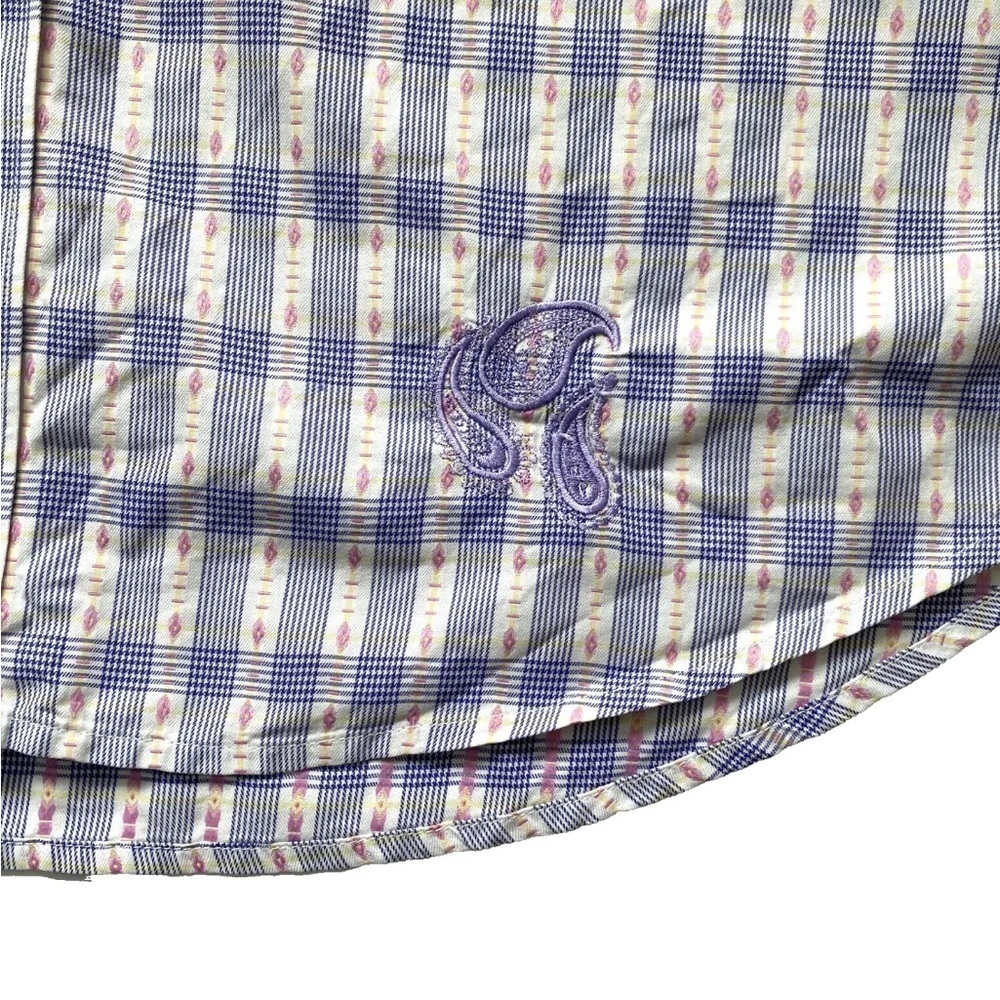 Robert Graham Classic Fit Button Up Shirt Flip Cuffs Mens XL Plaid - Picture 5 of 15